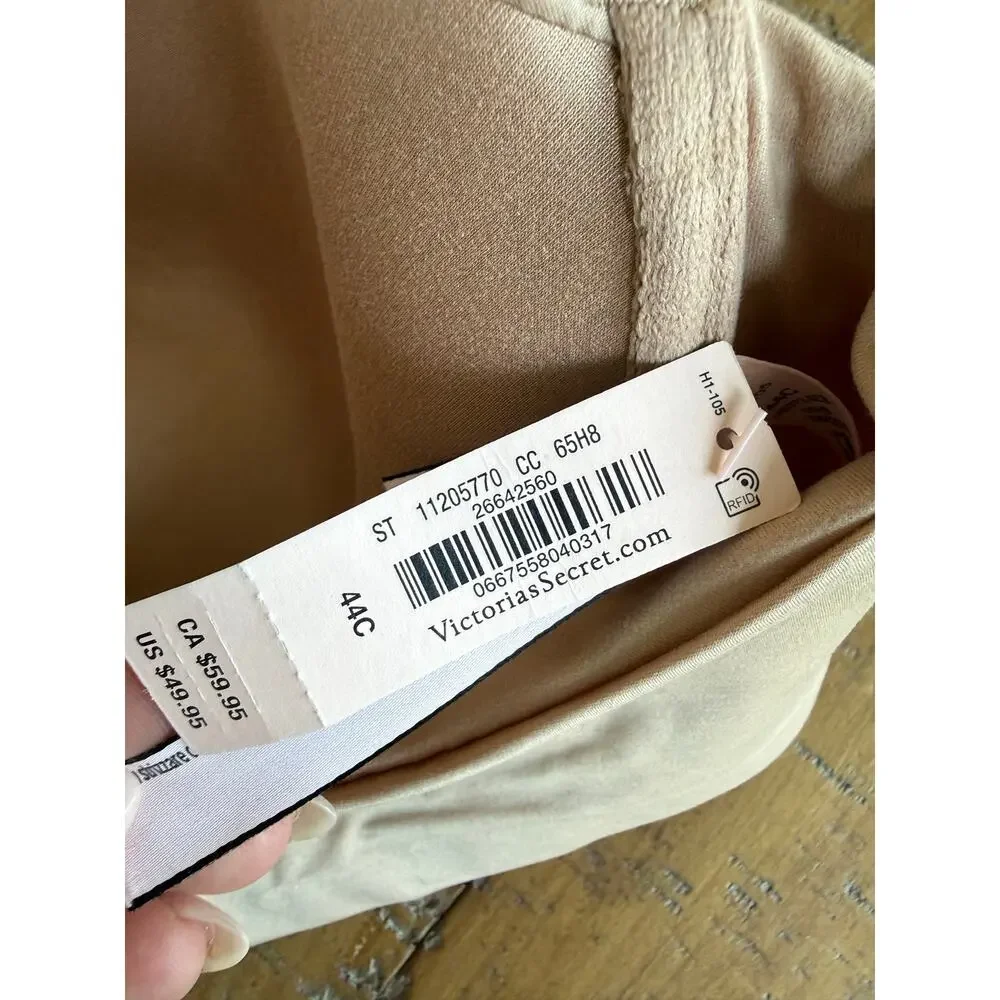 Victoria’s Secret Body by Victoria Bra 44C Nude Racerback Front Close NWT